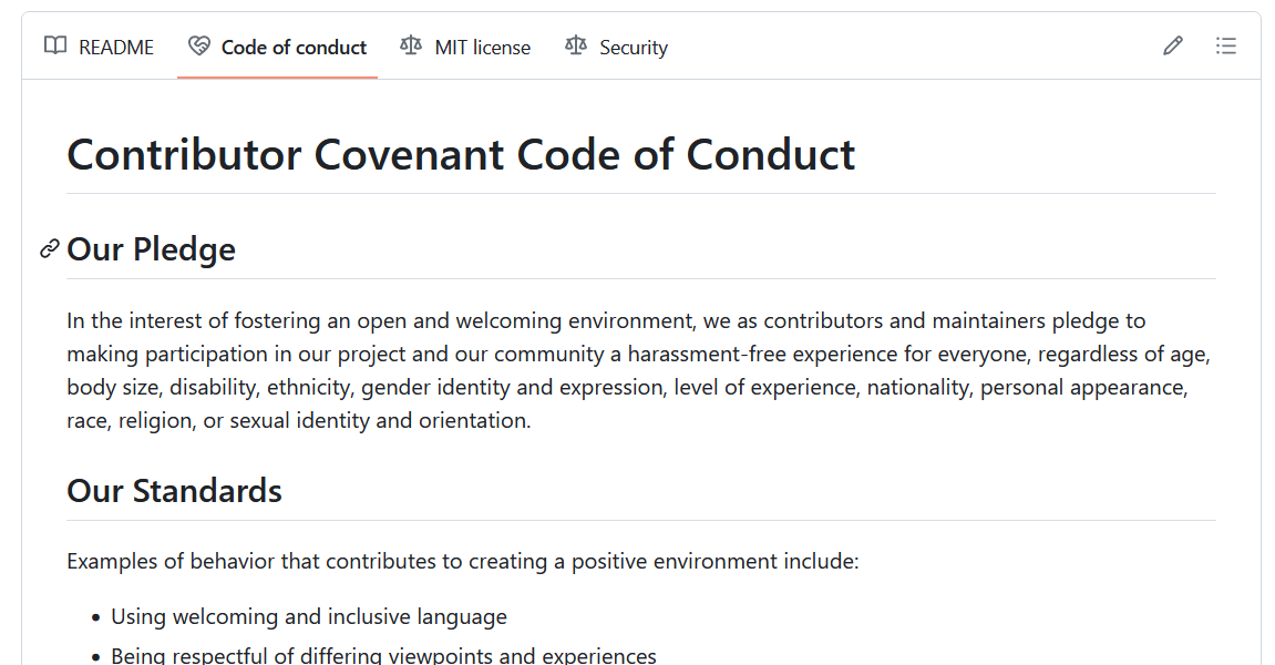 code of conduct preview